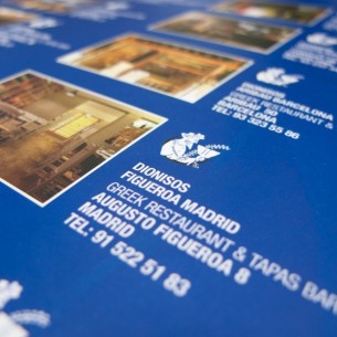 Carta menú plastificada A3 - Tamaño cerrado Díptico A4 o... 2