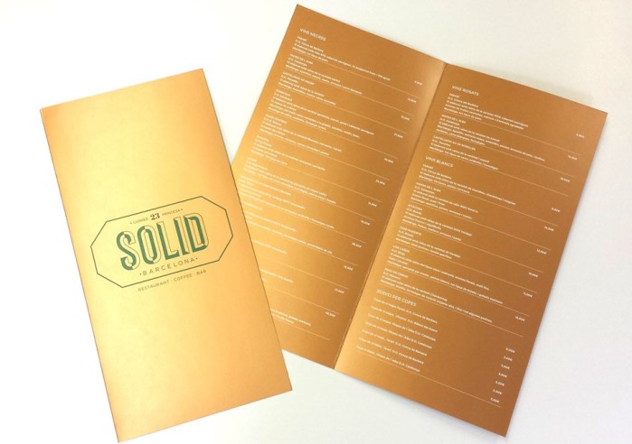 Carta menú plastificada A3 - Tamaño cerrado...