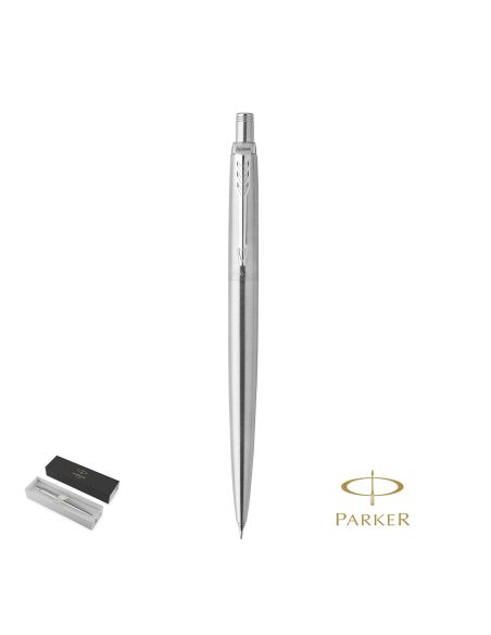Portaminas Parker Jotter Core en acero inoxidable con clip de flecha