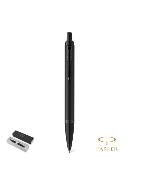 Bolígrafo Parker IM Achromatic en negro mate con acabado PVD