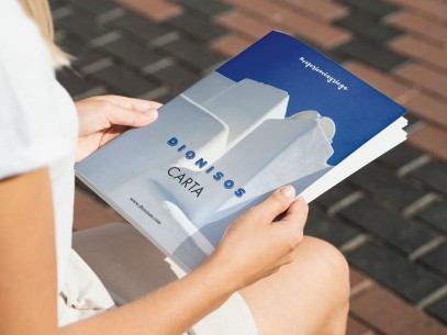 Carta menú Cuadríptico A4 - desplegable 84x29,7 abierto