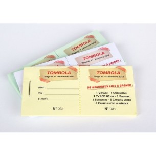 Talonarios de 50 entradas numeradas 2