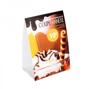 Imprimir PLV de Mesa todo color personalizado con...