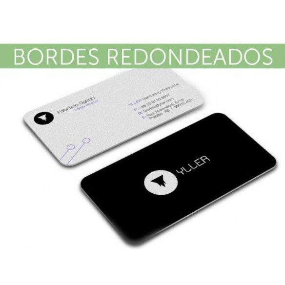 Imprimir Tarjeta de visita todo color con cantos romos