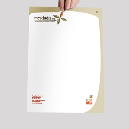 Papel carta en offset reciclado