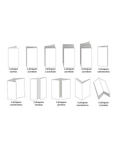Imprimir Folleto 84x29,7 cm abierto plegado en... 2