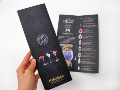 Imprimir Diptico, tamaño 21x21 cm. abierta - 10,5 x 21 cm... 2