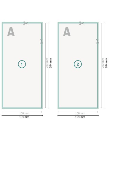 Flyers, 10,0 x 20,0 cm, impresión a dos caras
