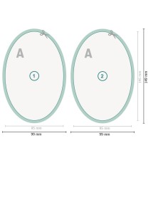 Flyers, ovalado, 9,5 x 14,5 cm, impresión a dos caras 2