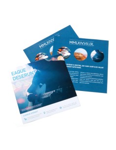 Flyers, A4-cuadrado, impresión a dos caras