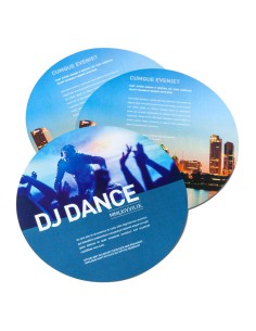 Flyers, redondo, Ø 14,8 cm, impresión a dos caras