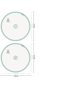Flyers, redondo, Ø 9,5 cm, impresión a dos caras 2