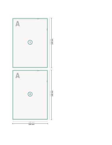 Flyers, Encarte para A6, impresión a dos caras