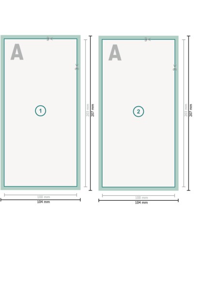 Flyers, Encarte para DL, impresión a dos caras