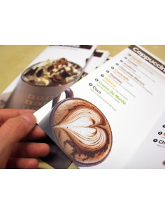 Folletos plegados, 10,0 x 20,0 cm, formato vertical