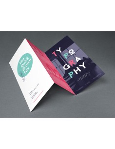 Folletos plegados formato vertical, 1/3 A3