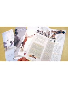 Folletos plegados formato vertical, A4 medio