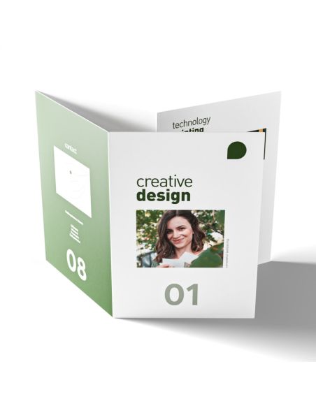 Folletos Plegados A6 en Papel Ecológico | Originarte