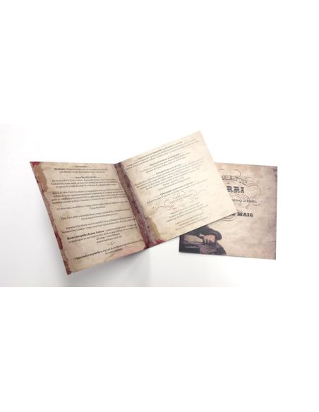 Folleto plegado ecológico cuadrado 21×21 cm