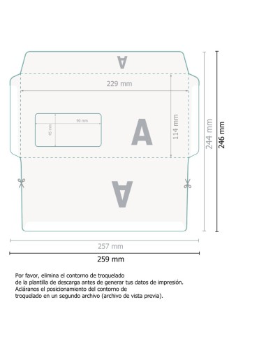 Sobres C6/5 Personalizados 11,4x22,9 cm |...