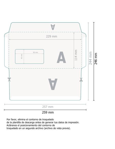 Sobres C6/5 Personalizados 11,4x22,9 cm | Impresión Total CMYK | Originarte