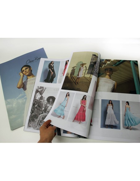 Revistas grapadas, formato vertical, A3