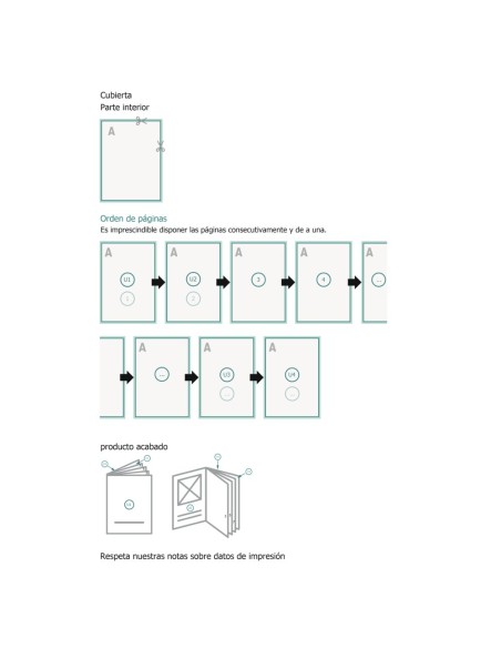 Revistas grapadas, formato vertical, A4 medio