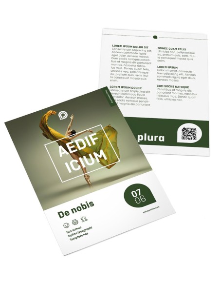 Flyers, Encarte para A6, impresión a dos caras