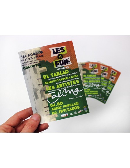 Flyers, A5, impresión a una cara