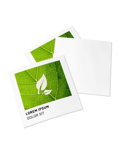 Flyers en papeles ecológicos/naturales, CD 12 x 12 cm, impresión a una cara