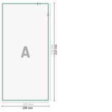 Flyers en papeles ecológicos/naturales, DL, impresión a... 2
