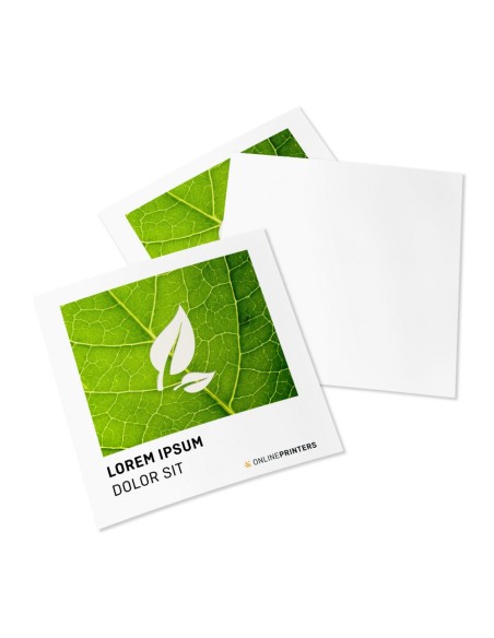 Flyers en papeles ecológicos/naturales, A4-cuadrado, impresión a una cara