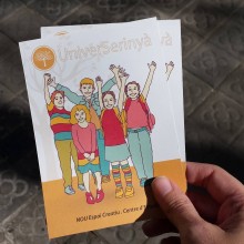 Flyers en papeles ecológicos/naturales, A5, impresión a...