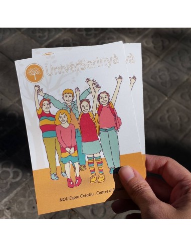 Flyers en papeles ecológicos/naturales, A5, impresión a dos caras