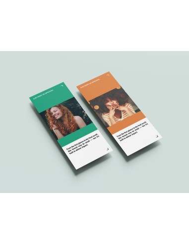 Flyers en papeles ecológicos/naturales, 1/3 A3, impresión a dos caras