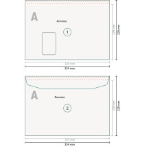Bolsas de envío, C4, Solapa en el lado largo 2