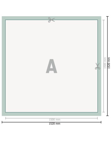 Lonas de PVC, 150 x 150 cm