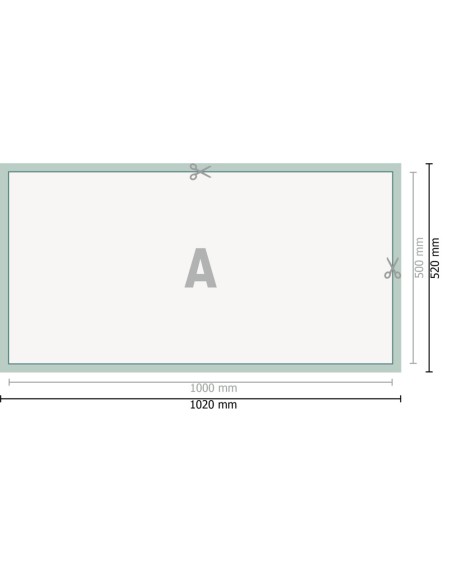 Lonas de PVC, 100 x 50 cm
