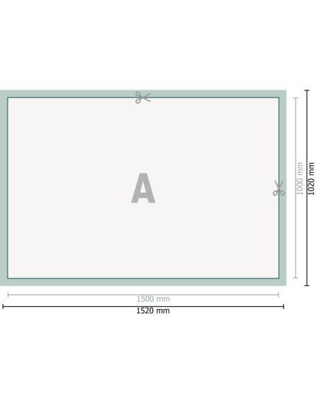 Lonas de PVC, 150 x 100 cm