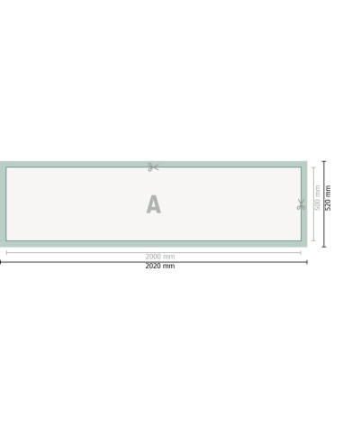 Lonas de PVC, 200 x 50 cm