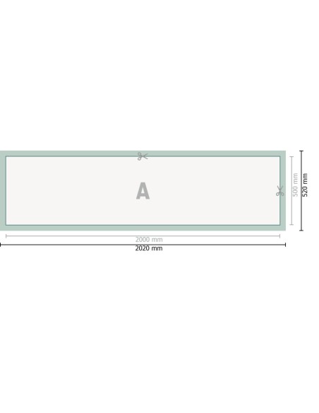 Lonas de PVC, 200 x 50 cm