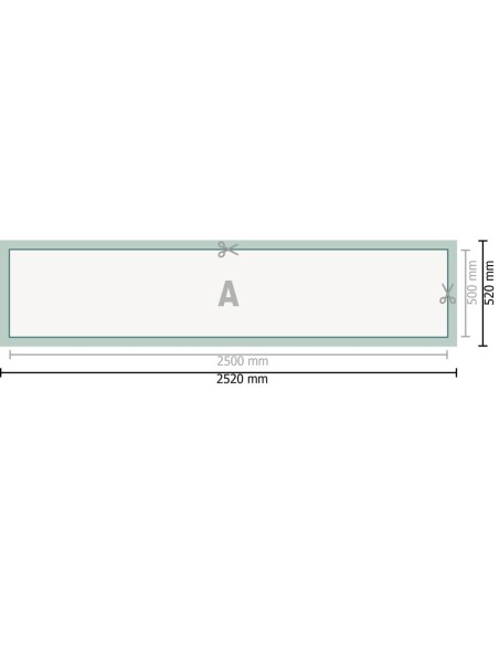 Lonas de PVC, 250 x 50 cm