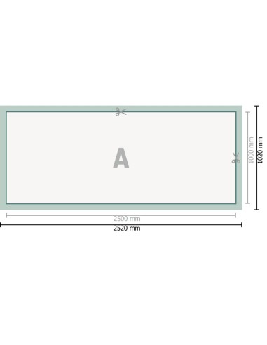 Lonas de PVC, 250 x 100 cm