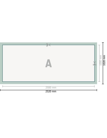 Lonas de PVC, 250 x 100 cm