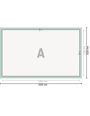 Lonas de PVC, 250 x 150 cm