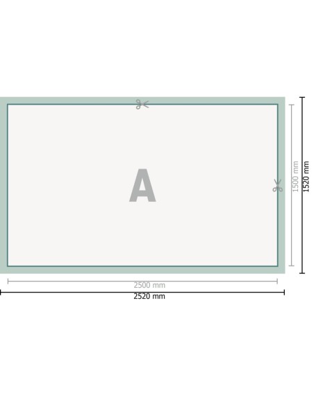 Lonas de PVC, 250 x 150 cm