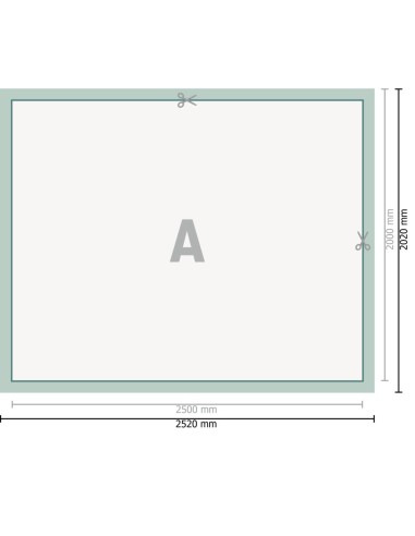 Lonas de PVC, 250 x 200 cm