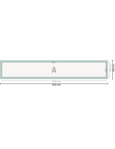 Lonas de PVC, 350 x 50 cm