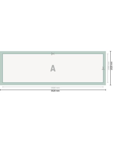 Lonas de PVC, 350 x 100 cm
