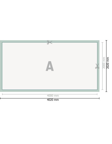 Lonas de PVC, 400 x 200 cm